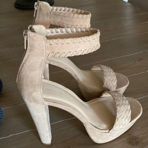 Wild Diva beige heels